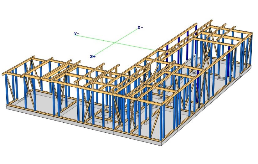 木造構造計算、3Dで確認　株式会社　岩田建築事務所