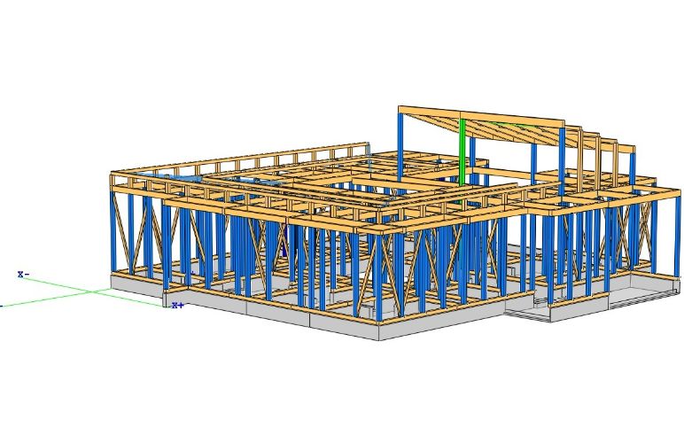 木造構造計算、3Dで確認　株式会社　岩田建築事務所