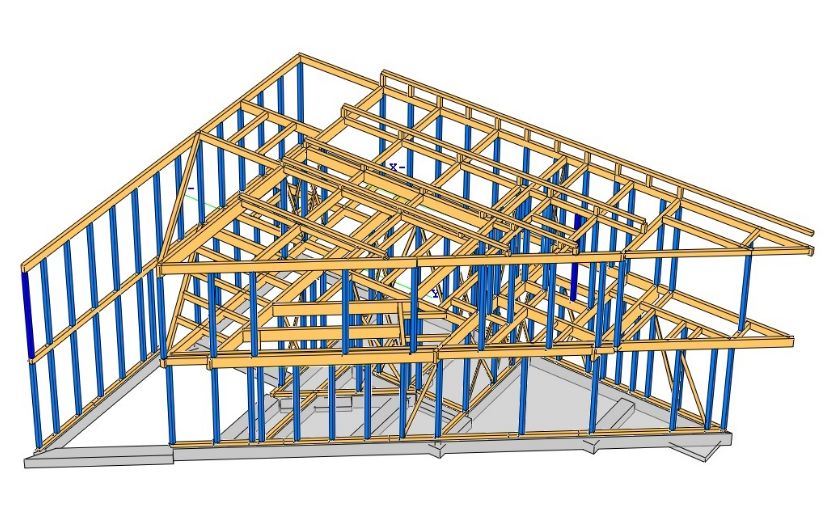 木造構造計算、3Dで確認　株式会社　岩田建築事務所